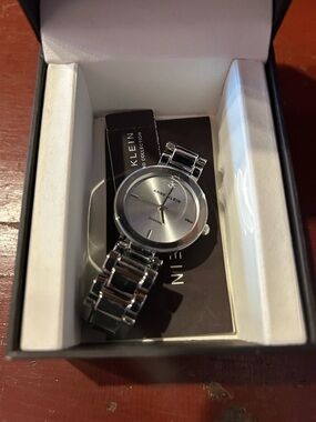 Anne Klein Women’s Silver Stainless Steel Bracelet Watch